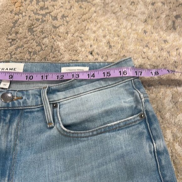 Frame l’Homme Athletic jeans size 32 / 30 in EUC light wash - Picture 8 of 10